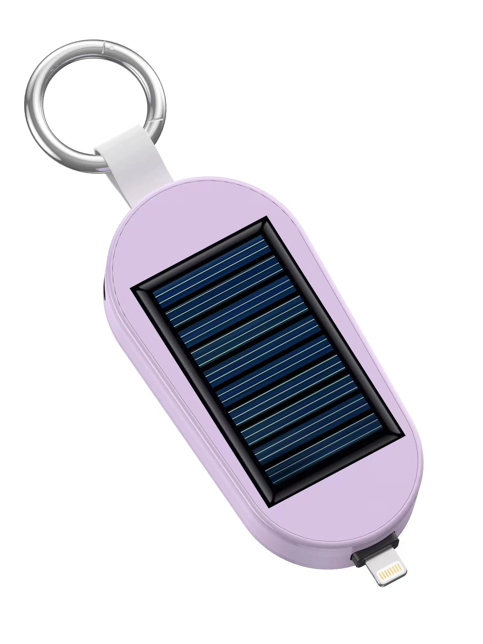 Custom Colorful Keychains Emergency Solar Powerbank for iPhone and Android iWatch