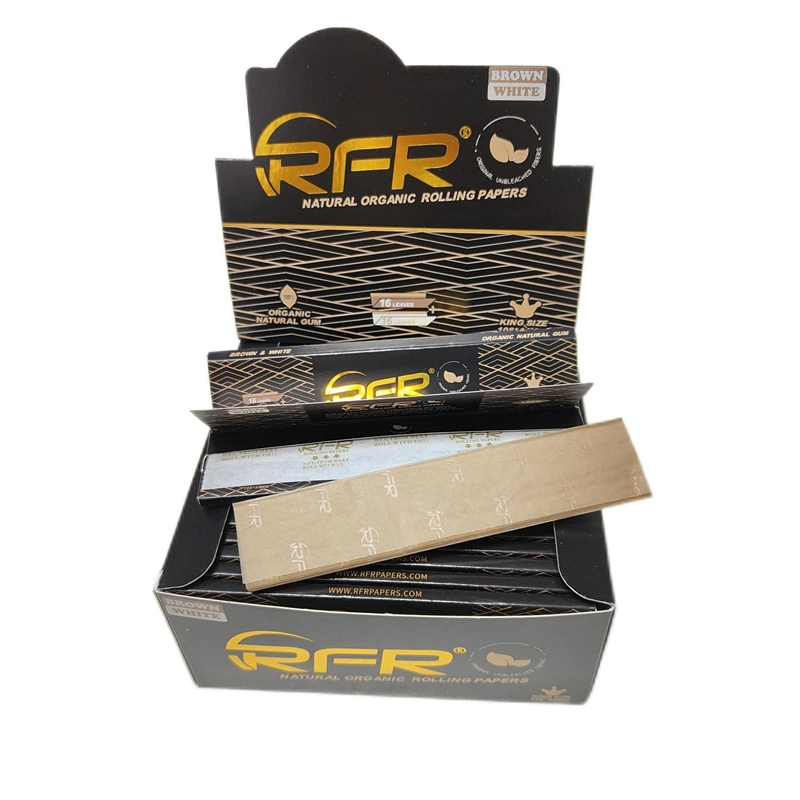 High quality/High cost performance  Low MOQ Original Rfr King Size Hot Stamping Black Smoking Rolling Papers