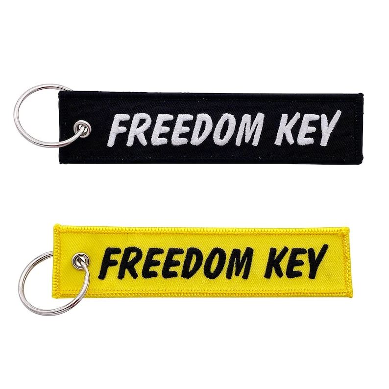 Wholesale Cheap Price Custom Safe Polyester Embroidery Keychain Custom Embroidered Keychain