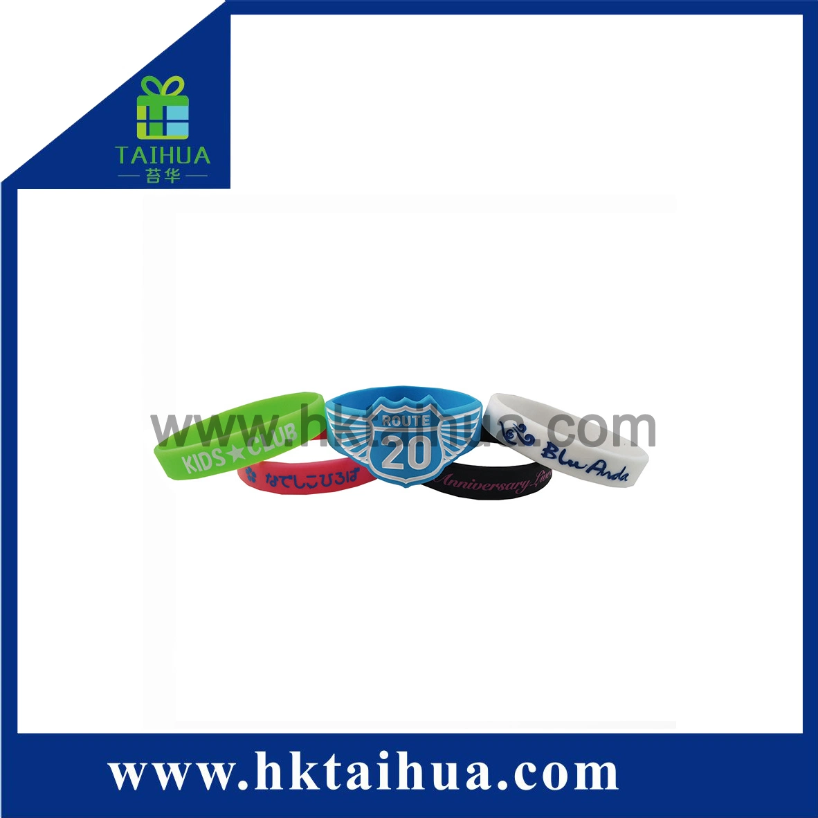 Best Quality Embossed Printed Silicone Wrist Bands Bracelet