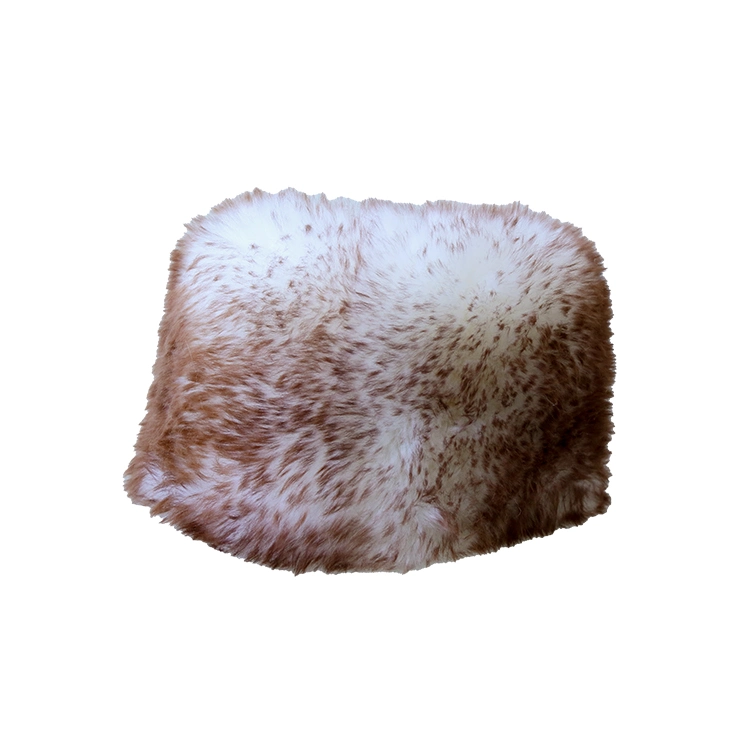 New Style Warm Two-Tone Sheepskin Real Leather Winter Hat