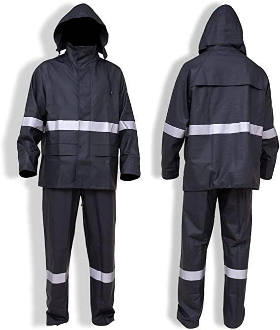 Adulte Imperméable Travail Combinaison Veste Pantalon Vêtements de protection contre la pluie