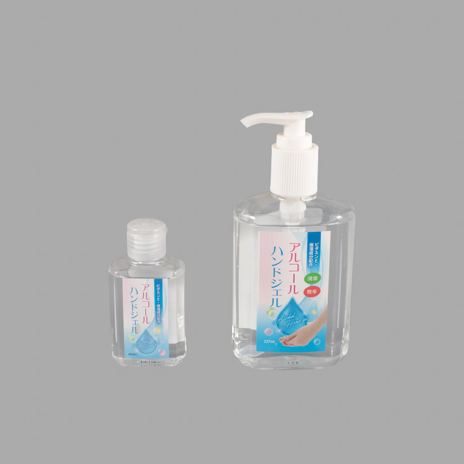 60mL etiqueta privada desinfectante alcohol Sanitizer de manos Gel CE Certificación