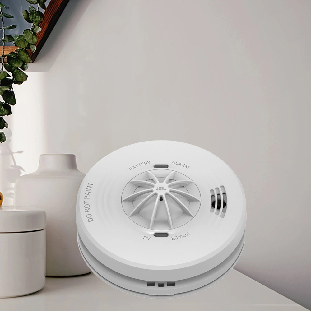 EN14604 220-240V AC festverdrahtet miteinander verbunden Wärme Alarm Smart Home Heat Detektor