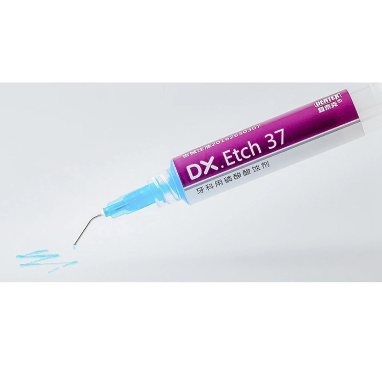 DX. ETCH Dental 37 azul Gel de grabado ácido fosfórico en Odontología