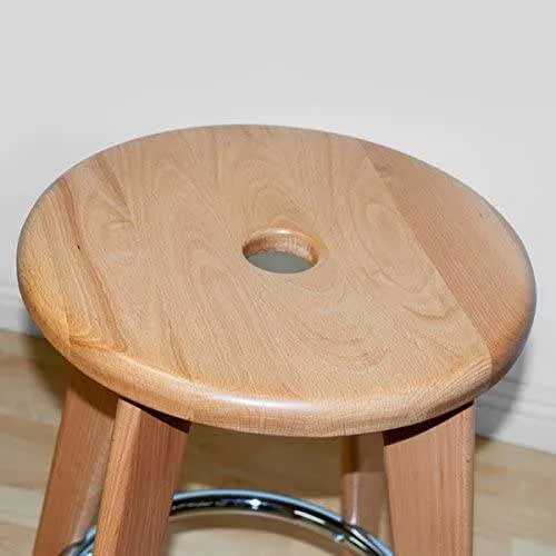 Hot Selling Coffee Table Durable Round Solid Wood Bar Chair  (ZG25-032)