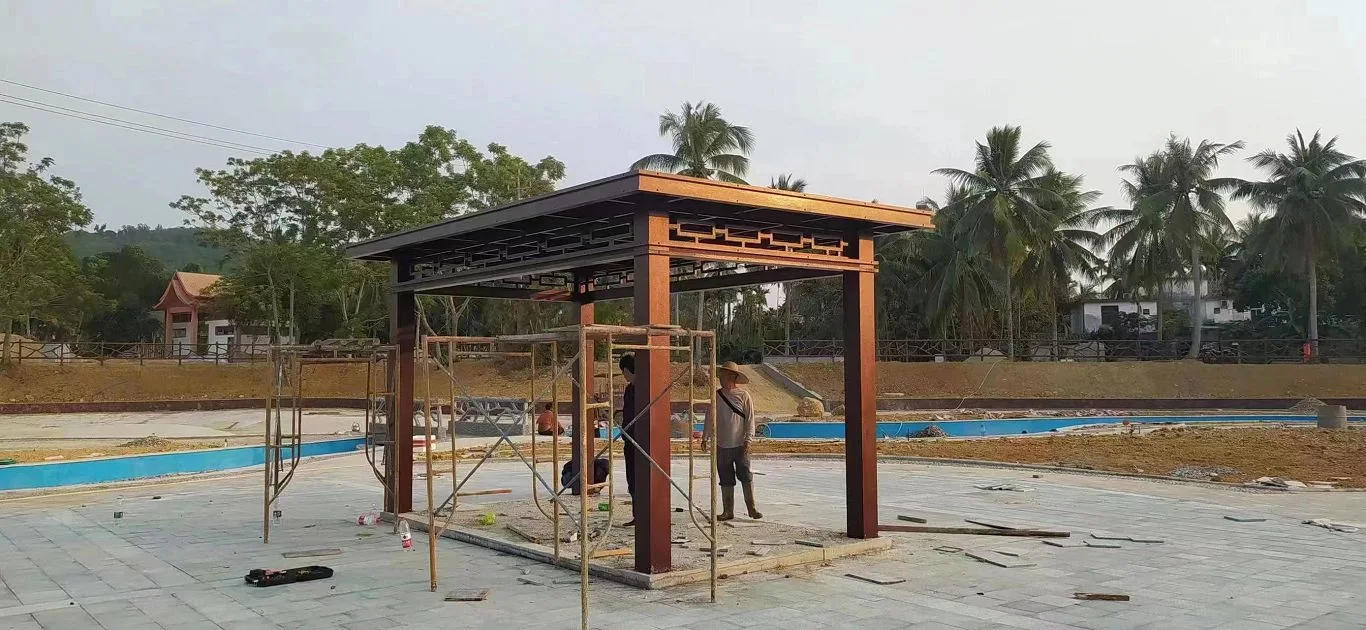 Shading Leisure Aluminium Pergola Bioclimatic Adjustable Outdoor Waterproof Powder Coated