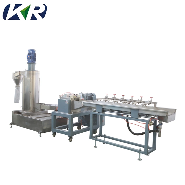 Plastic Pelletizing Hot Cutting Extruder Waste Plastic Granulating Machine