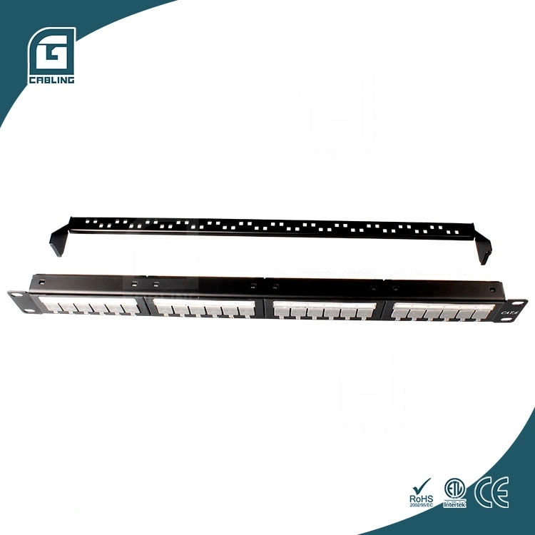 Gcabling 1u Patch Panel 24 Port Patch Panel CAT6 RJ45 Patch Panel Networking Rackmount