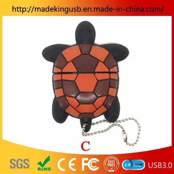 Petite Tortue U de disque de simulation d'animaux Stick USB/ PVC Lecteur Flash USB numérique