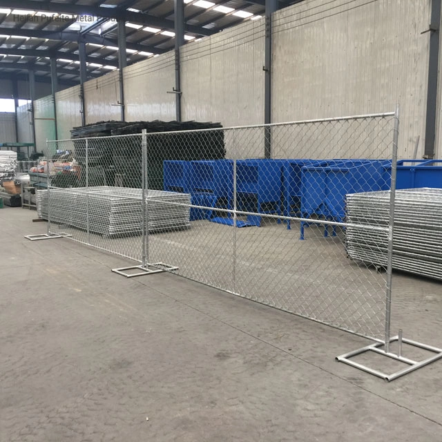 Galvanized Construction Barrier Temporary Chain Link Fence Panels