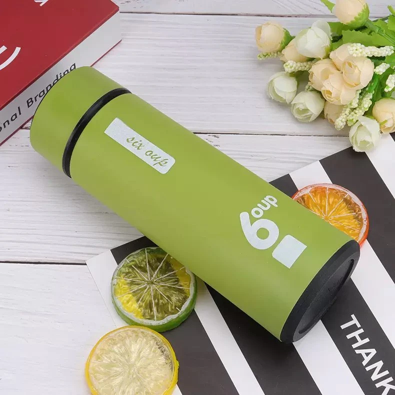 450ml Portable Outdoor Traveling Drinking Bottle Student Accompanying Cup Creative Straight Insulated Glass Bottle