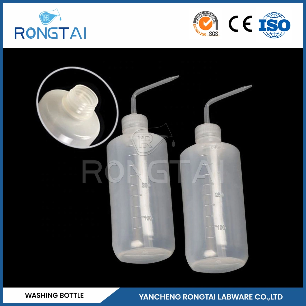 Rongtai Physics Lab Equipment Manufacturing 250ml 500ml 1000ml Medical Squeeze Bouteille de nettoyant de laboratoire en PE en plastique de Chine