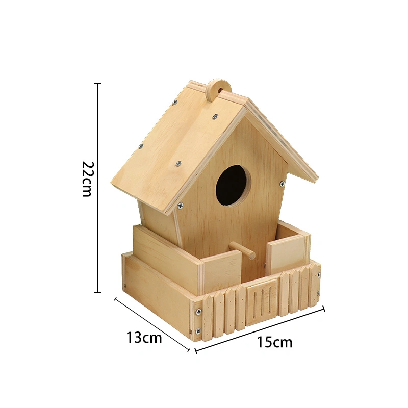 Wooden Bluebird Finch Cardinals Hanging Big Birdhouse, Nesting Box Birdhouse