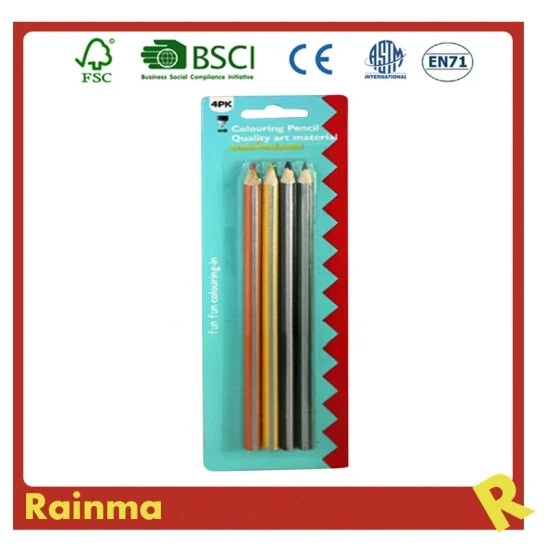 Strip Barrel Color Pencil for School Stationery