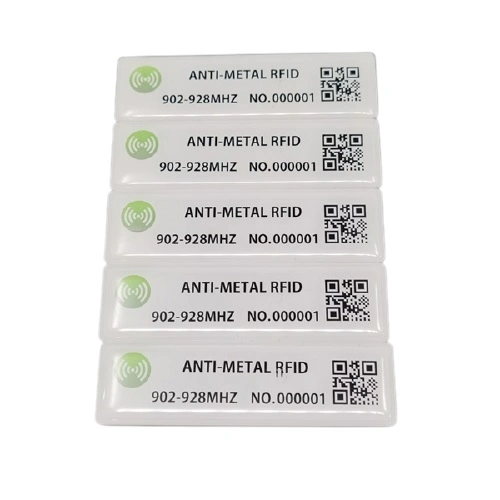 Cmyk Printing Variable Data Process PVC Crystal Epoxy UHF on Metal RFID Tag