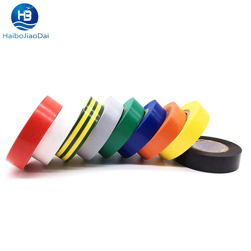 Insulated Super Adhesive Wire Wrapping Car Wiring Harness Black and White Red Tape Electric Waterproof PVC Acrylic No Printing