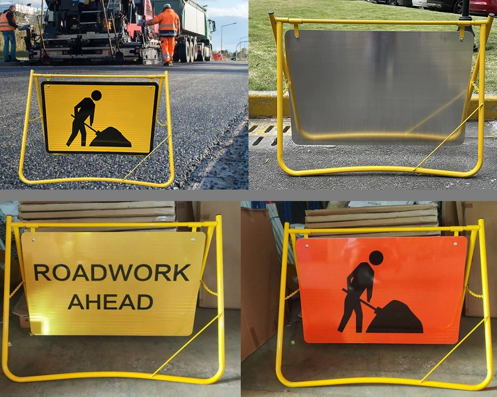 Traffic Control Temporary Road Work Swing Stand Sign