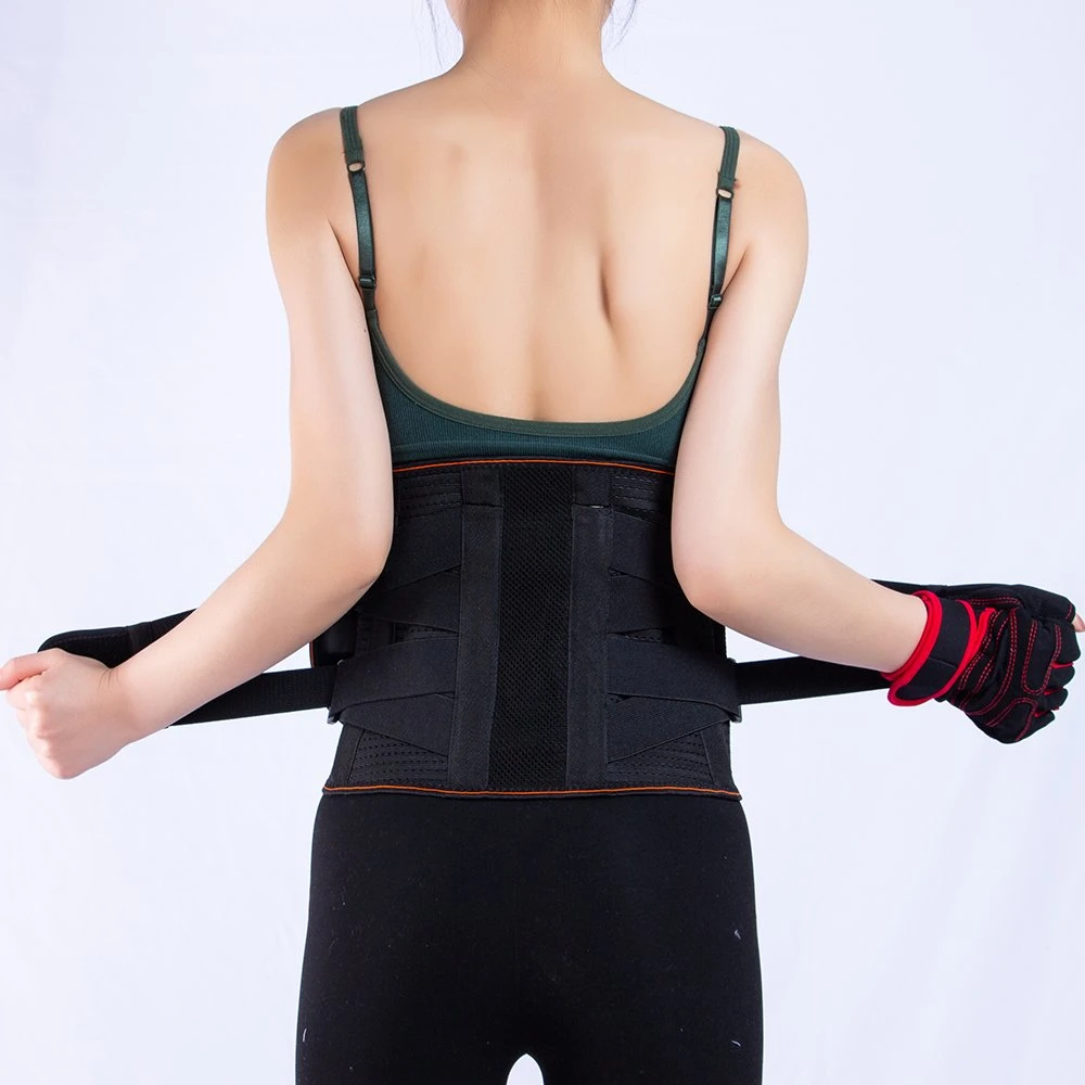 Unisex Waist Trimmer Belt Support Brace Adjustable Breathable Lumbar Back Brace Medical