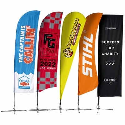 Wholesale Custom Manufacturer Promotional Feather Flag Beach Flag Banner