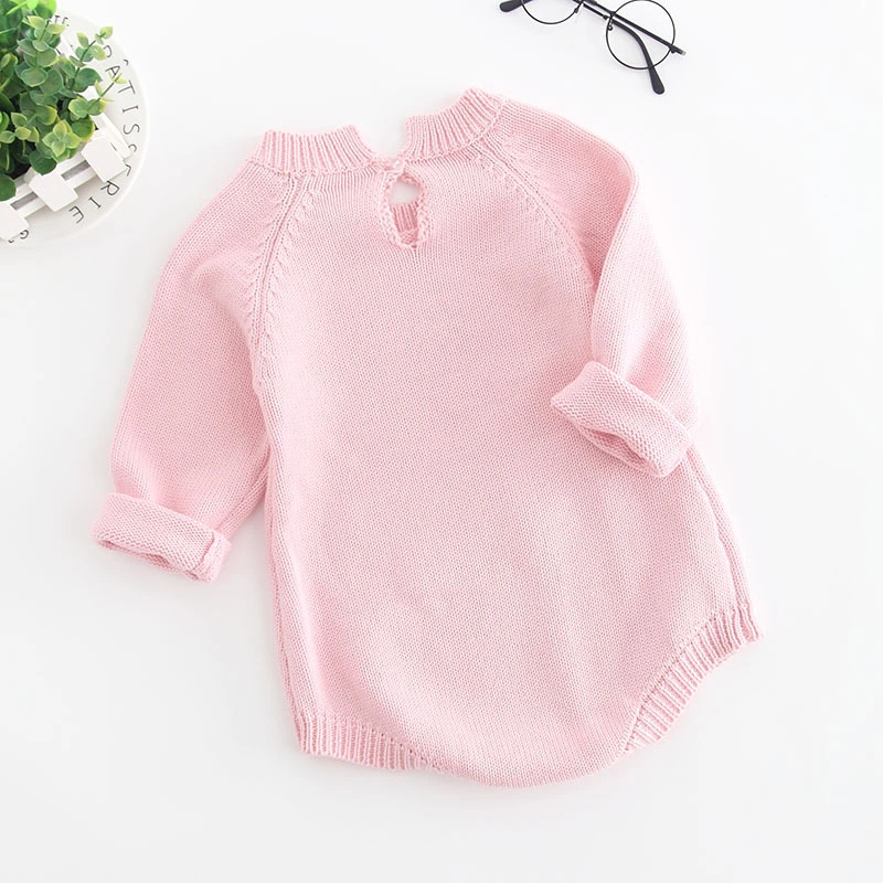 Baby Rompers Winter Cotton Knitting Apparel Long Sleeve Baby Jumpsuit Knitted Sweater