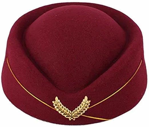 Boné de gerenciamento Air Hostess Hat HAT Flight Attendant Cap Para Cosplay costume