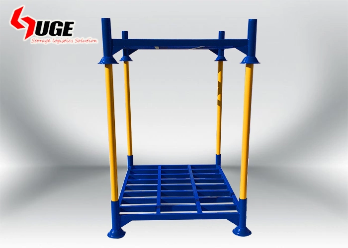 Powder Coated Warehouse Transport Storage Rack Steel Metal Pipe Stillages Racks