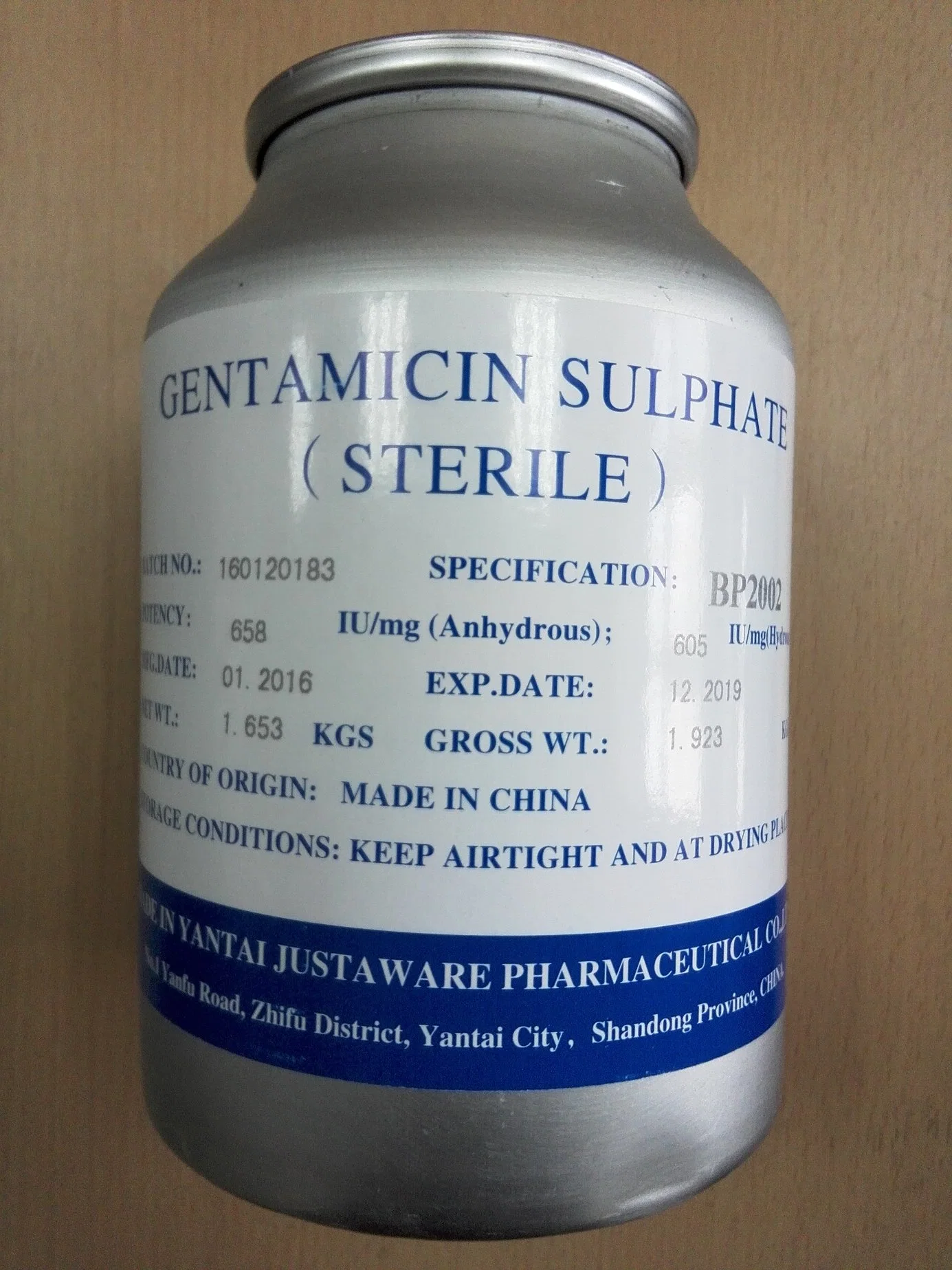 GMP Veterinary Pharmaceutical Gentamycin Sulfate CAS: 1405-41-0