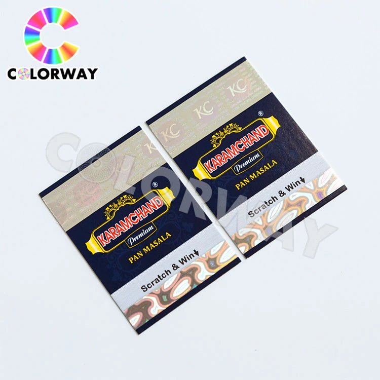 Custom Magnetic UV Light Change Fluorescent Watermark Security Anti-Fake Voucher/Ticket/Coupon Papierdruck