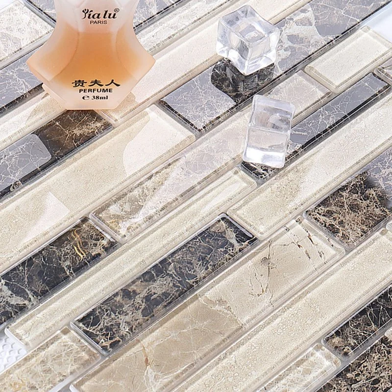 New Design Crystal Glass Mosaic Tile for Kitchen and Bathroom Decoration