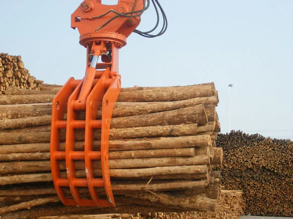 16t-26t High quality/High cost performance Hydraulic Wood Rotating Grapple for Excavator