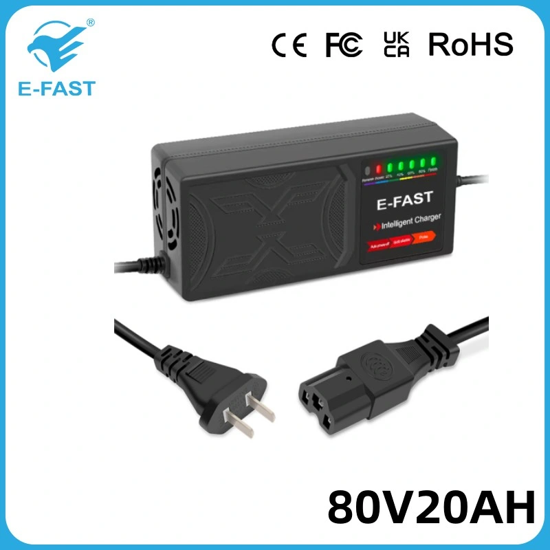 80V 20ah Lead-Acid Start Stop Rechargeable Pulse Battery Charger for E-Bicycle Motorcycle