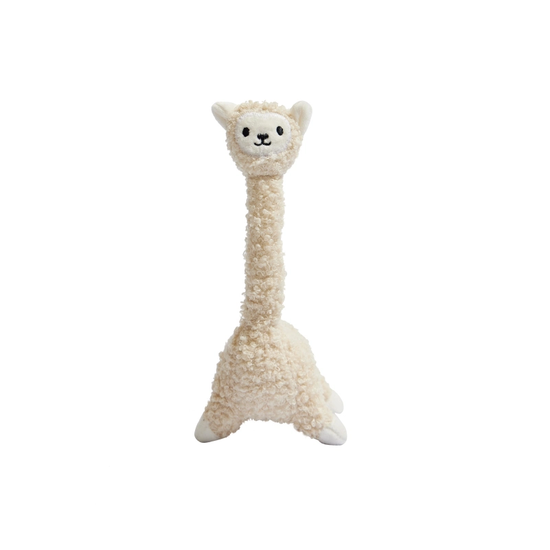 Pet Dog Alpaca Shape Plush Chewing Squeaky Interactive Soft Stuffed Cat Toy