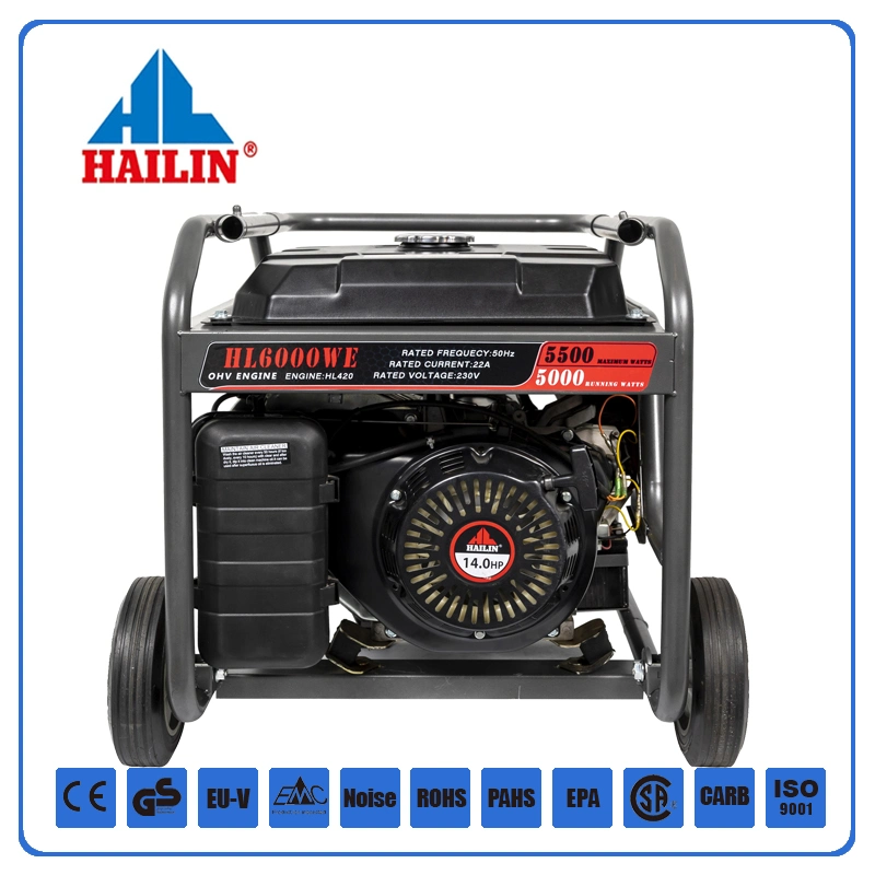 5000watt 6000watt Open Frame Petrol Generator 230V