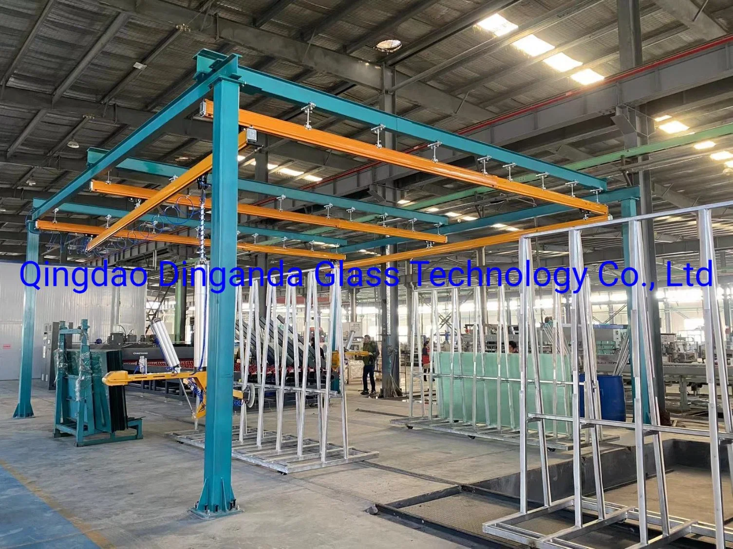 Dinganda Glass Machine Portal Frame Pneumatic Vacuum Glass Lifter Glass Lifting Equipment 7meter*7 Meter 10meter*10meter 450kg Capacity