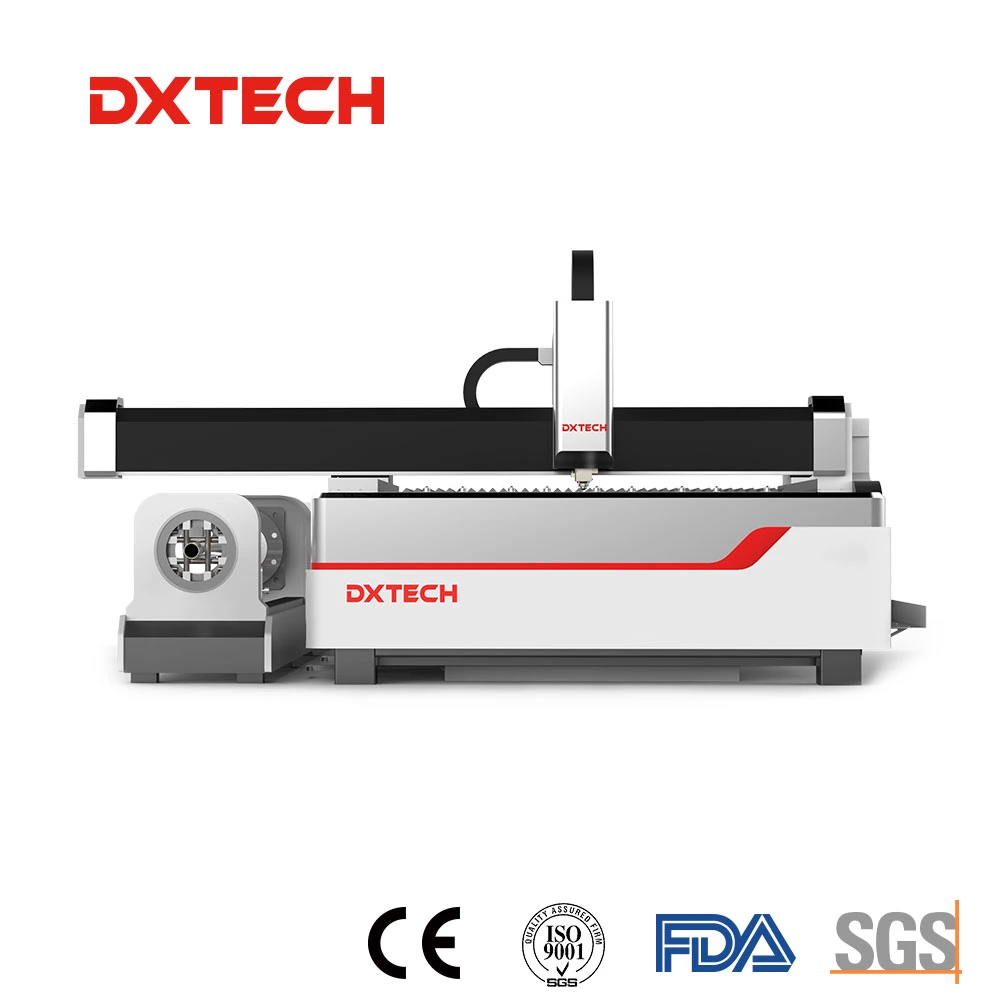 Wirtschaftliche Metallblech und Rohr CNC-Faser-Laser-Cutter mit 2kW Stromversorgung