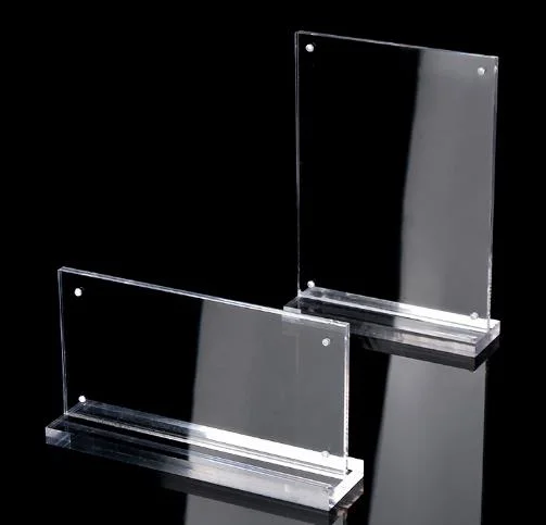 A5 High Transparent Pull Magnetic Acrylic Display L T Type Display Rach