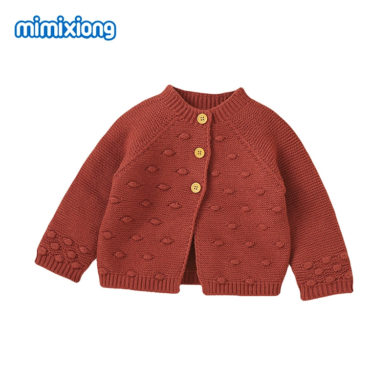 Mimixiong Bet Forming Baby Garment bebé recién nacido punto Cardigan Suéter