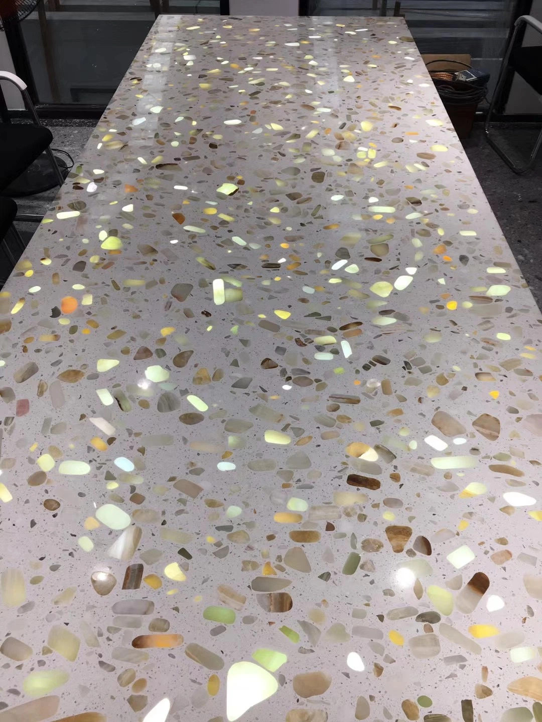 Floor Artificial Grey&White Terrazzo Tile 120X60