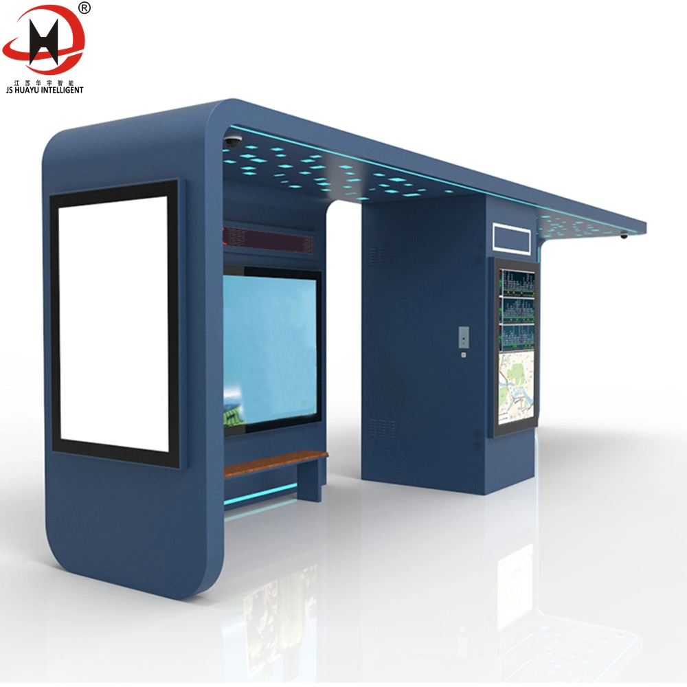 Offer Cheap Customized UV-Resistant Metal Bus Stop Shelter Bus Station