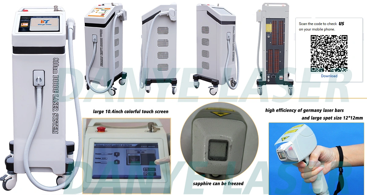 Laser Diodo 808 Ice Hair Removal Device Beauty Salon Use