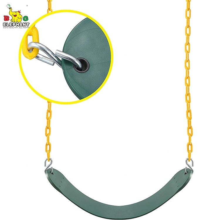 Kid Playground Outdoor Indoor Garden Patio Tree Plastic Rubber Belt Swing Seat