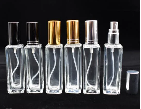 Round Bottles 10ml Empty Glass Perfume Bottles Spray with Clear Metal Lid