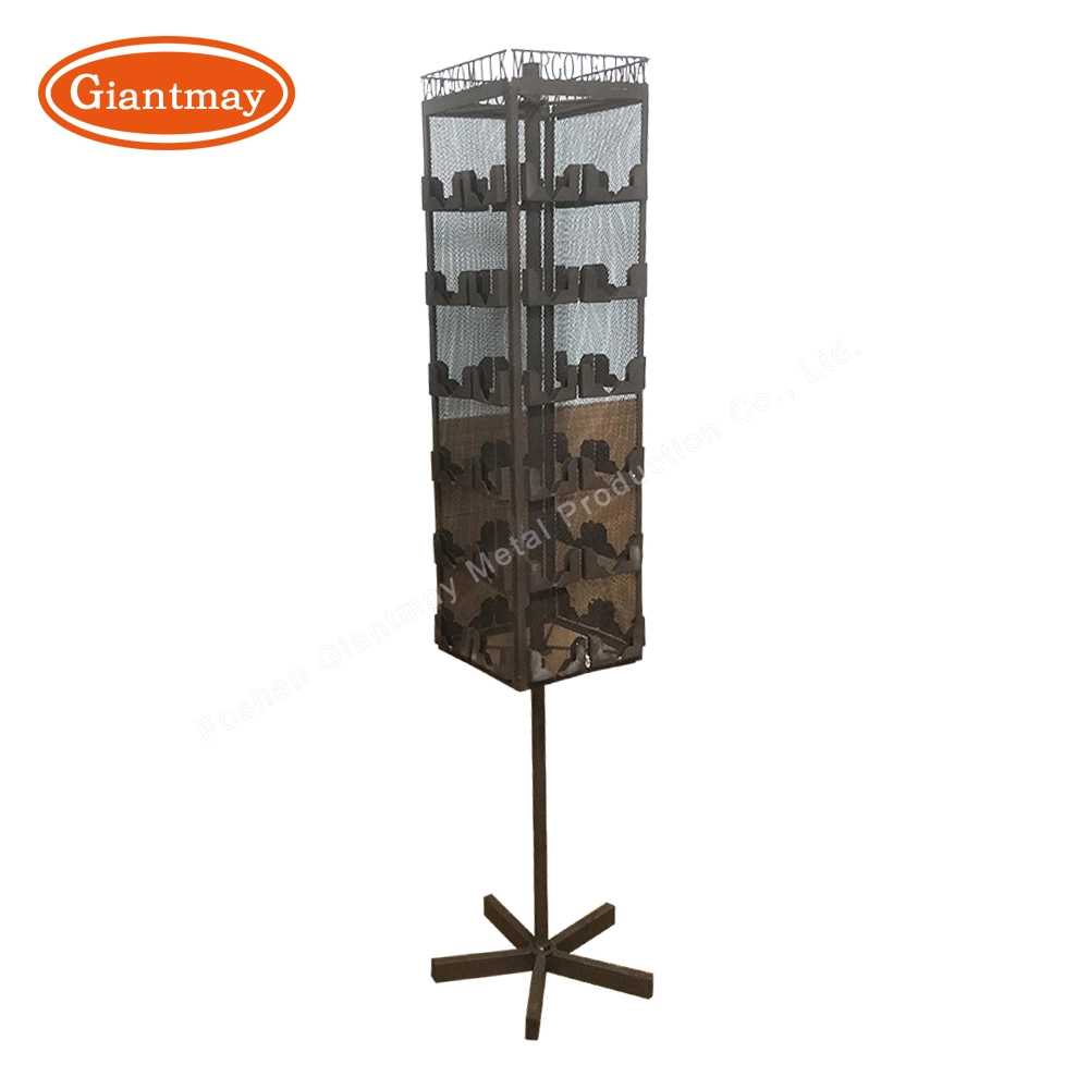 360 Rotating Counter Top Store Display Custom Metal Stand Accessory Rack