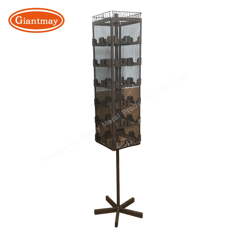 360 compteur rotatif haut magasin du support en métal personnalisé d'affichage accessory rack