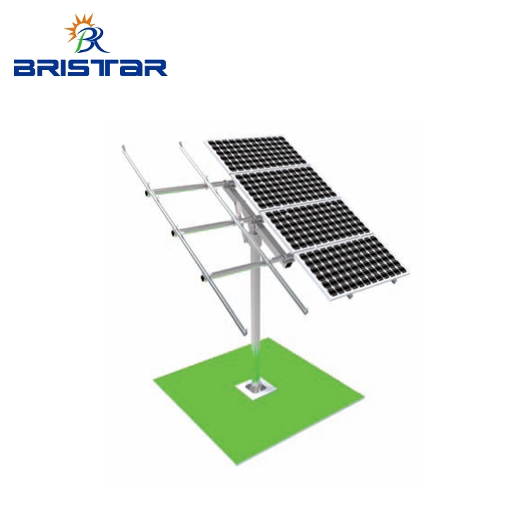 Carbon Steel Single Pole Solar Mounting System Solar Pole Racks Ground Solar Support