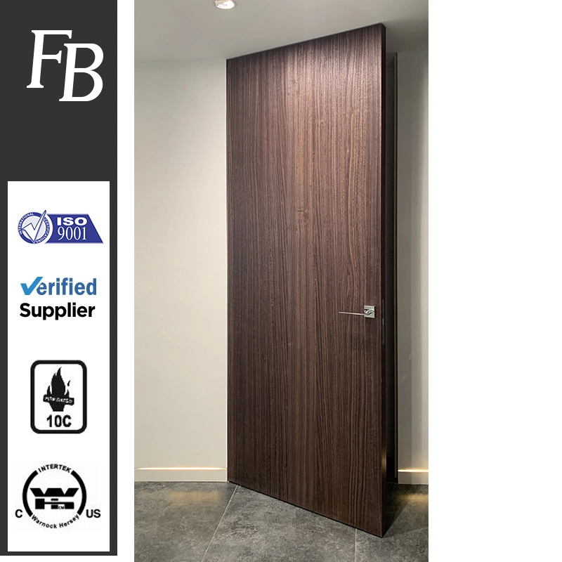 Modern Timber Prehung Interior Solid Wooden Flush Door Solid Core Wood Door