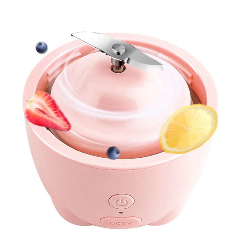 New Cute Pet Rabbit Shape Hand Portable Small Juicer Electric USB Fruit Smoothie Cup Mini Silver Crest Blenders and Juicers