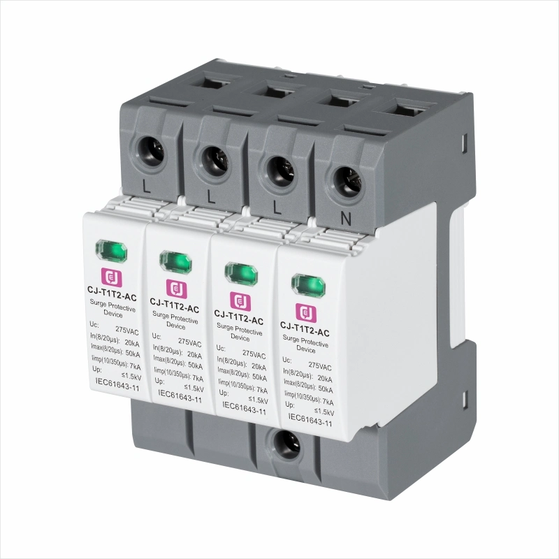 Cj-T1t2-AC 4p 20-50ka Surge Protective Device SPD