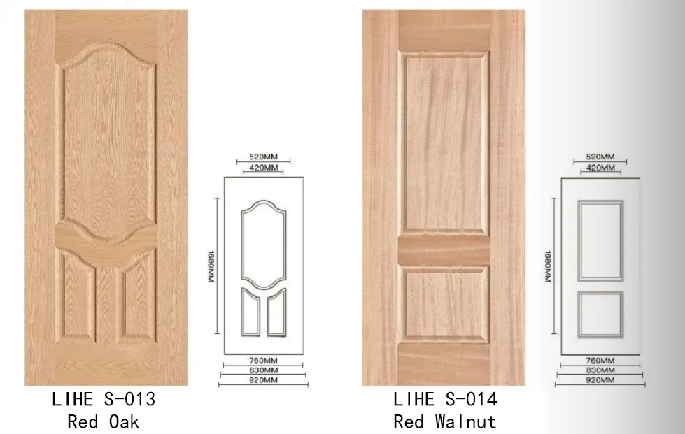 High Quality Turkish Design Door Panel Wooden Grain Veneer Skin for Entrance